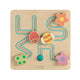 Commercial Grade Wooden STEM Insect Sliding Maze Puzzle Board-Natural/Multicolor