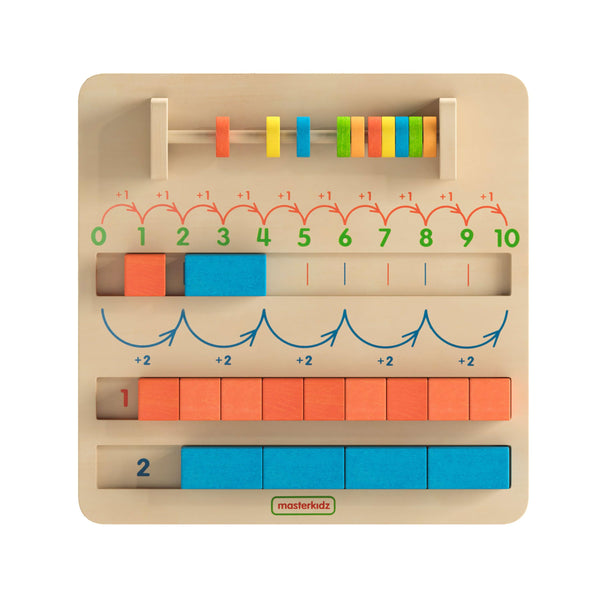 Commercial Grade STEM Number Counting Learning Board - Natural/Multicolor