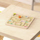 Commercial Grade Wooden STEM Sliding Maze Learning Board-Natural/Multicolor