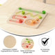 Commercial Grade Wooden STEM Sliding Shapes Learning Board-Natural/Multicolor