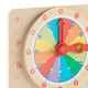 Commercial Grade STEM Telling Time Learning Board - Natural/Multicolor