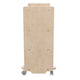 Commercial Grade Natural Finish Wooden Classroom 4 Shelf Mobile Storage Cart