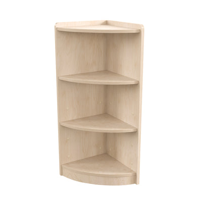 Bright Beginnings Commercial Grade Wooden Classroom Corner Storage Unit with Rounded Front Edges, Safe, Kid Friendly Design - View 1
