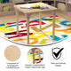 Commercial Grade Adjustable Height Square Wooden Classroom Table - Beech