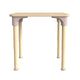 Commercial Grade Adjustable Height Square Wooden Classroom Table - Beech