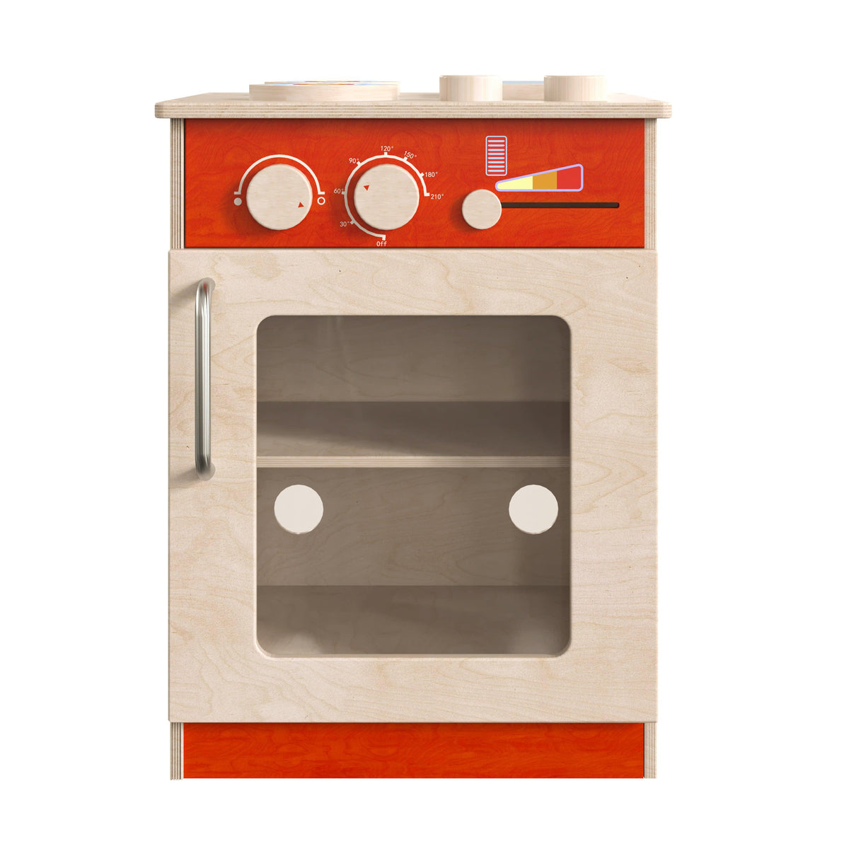 Wooden Commercial Grade Kid's Kitchen Stove with Storage