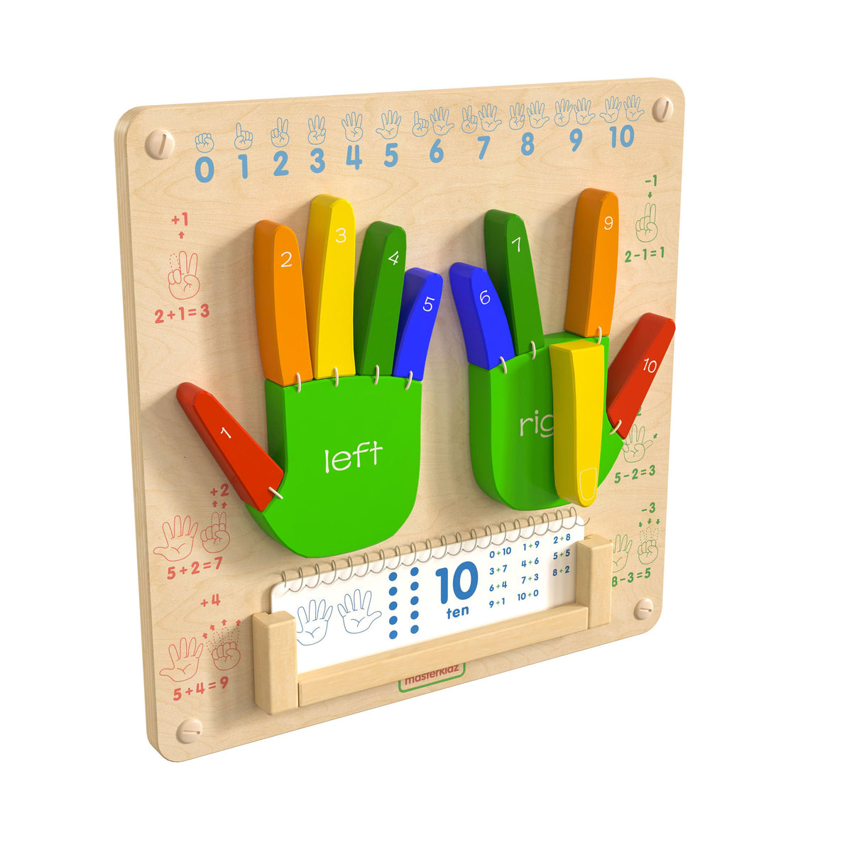 Commercial Grade STEAM Wall Wooden Counting Accessory Board - Multicolor