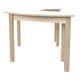 Commercial Grade Half Circle Wooden Classroom Activity Table - Beech