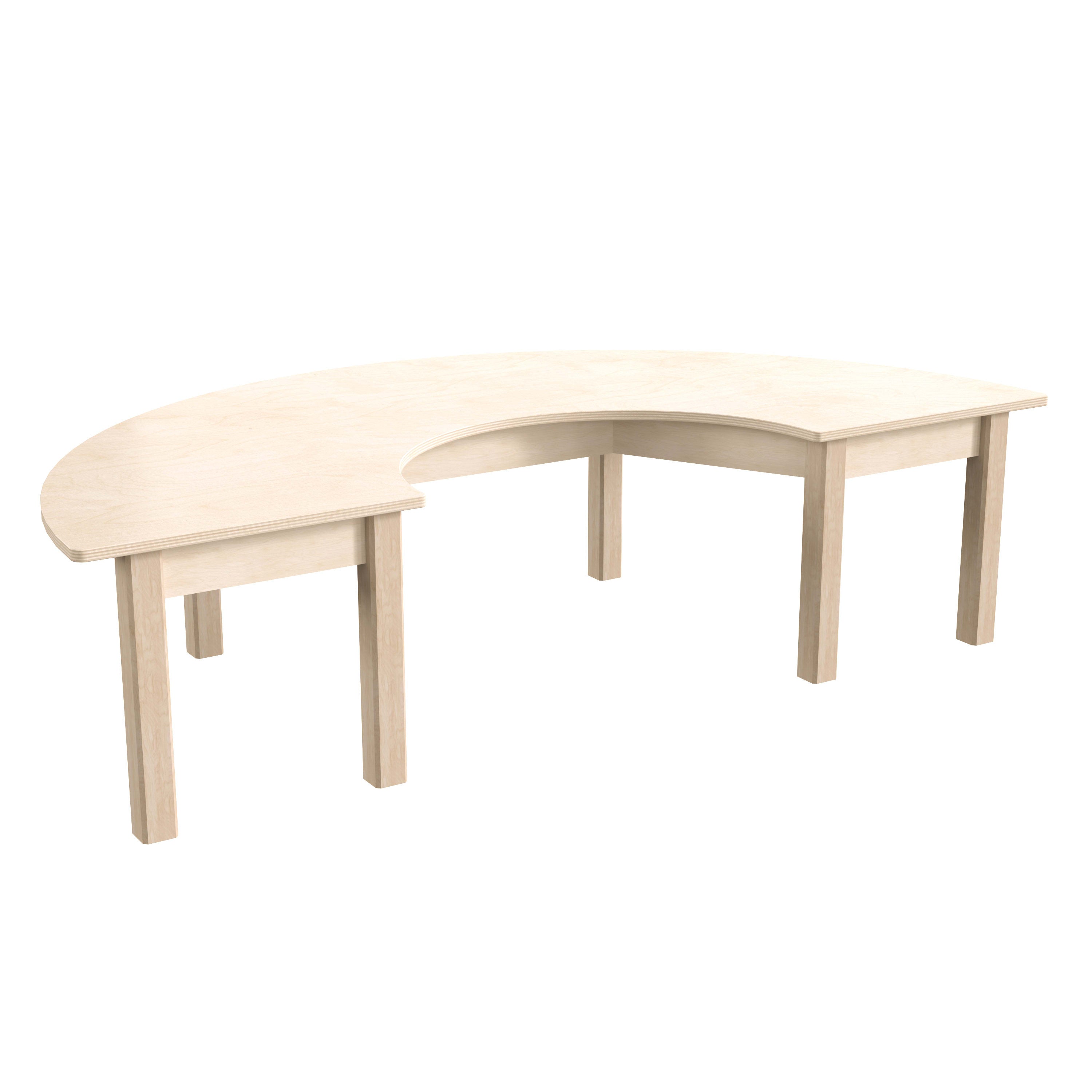 Half Circle Wooden Table MK-ME088013- – BizChair