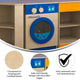 Wooden Commercial Grade Kid's Kitchen Washing Machine with Storage