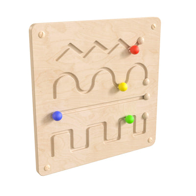 Bright Beginnings Commercial Grade Wooden Lines and Patterns Motor Skills STEAM Wall Accessory Board