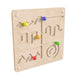 Commercial Grade STEAM Wall Wooden Maze Motor Skills Accessory Board - Natural