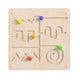 Commercial Grade STEAM Wall Wooden Maze Motor Skills Accessory Board - Natural