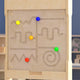 Commercial Grade STEAM Wall Wooden Maze Motor Skills Accessory Board - Natural