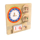 Commercial Grade STEAM Wall Wooden Telling Time Accessory Board - Multicolor