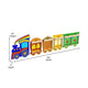 Commercial Grade Wooden Train STEAM Wall System with 5 Accessory Panel Holders