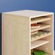 Commercial Engineered Birch Plywood Storage Unit Holds 8 Puzzle Boards - Natural