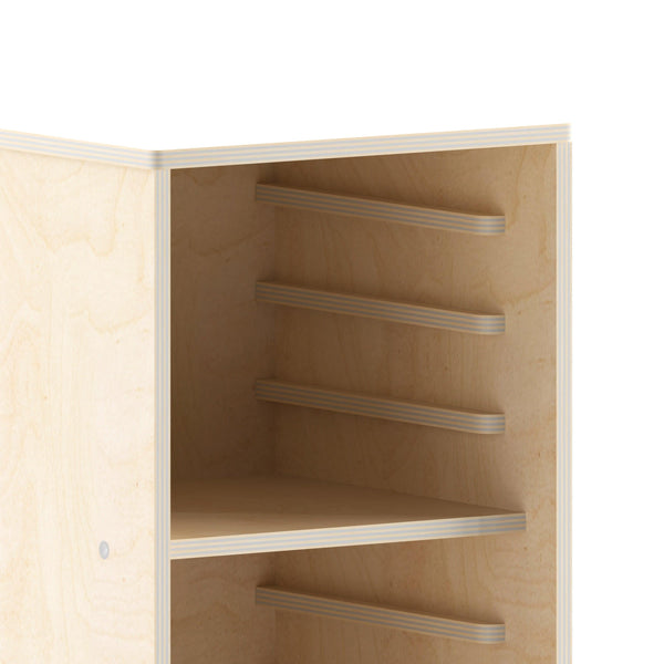 Commercial Engineered Birch Plywood Storage Unit Holds 8 Puzzle Boards - Natural