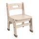 Commercial Grade 9 Inch Natural Wood Classroom Chairs with Carry Handle-2 Pack