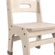 Commercial Grade 9 Inch Natural Wood Classroom Chairs with Carry Handle-2 Pack