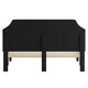 Black,King |#| King Size Arched Tufted Upholstered Platform Bed in Black Fabric