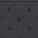 Dark Gray,Queen |#| Queen Tufted Platform Bed in Dark Gray Fabric with 10in. Pocket Spring Mattress
