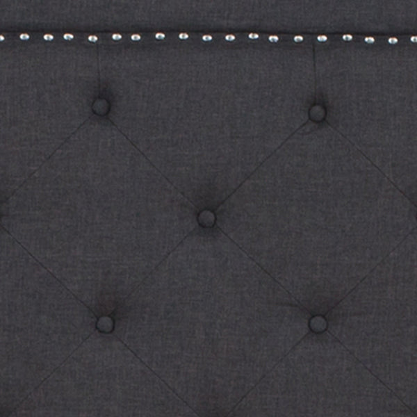 Beige,Full |#| Full Tufted Platform Bed in Beige Fabric with 10 Inch Pocket Spring Mattress