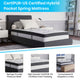 Light Gray,Twin |#| Twin Tufted Platform Bed in Light Gray Fabric with 10in. Pocket Spring Mattress