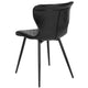 Black Vinyl |#| Contemporary Upholstered Chair in Black Vinyl