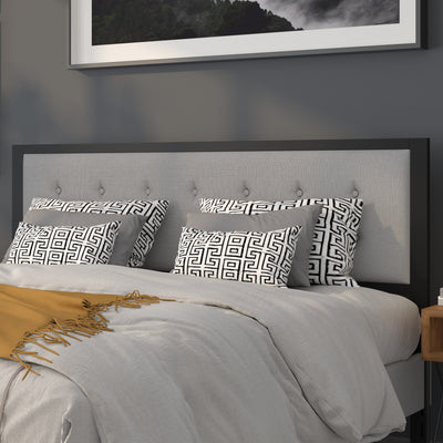 Bristol Metal Tufted Upholstered Headboard - Modern Headboard - View 2