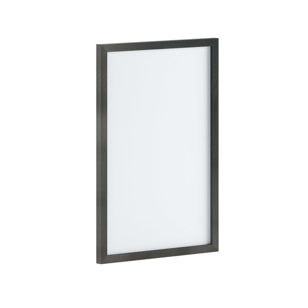 Black,20inchW x 30inchH |#| Commercial 20x30 White Board with Marker, Eraser, and 4 Magnets - Black