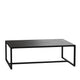 All-Weather Commercial Grade Indoor/Outdoor Steel Patio Coffee Table in Black