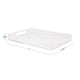 Acrylic Desktop Letter Tray Organizer with Handles and Anti-Slip Feet-Clear