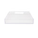 Acrylic Desktop Letter Tray Organizer with Handles and Anti-Slip Feet-Clear