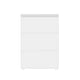 Clear/White |#| Premium Clear Plastic Storage Bins with White MDF Lid-3.75"x3"