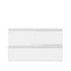 Clear/White |#| Premium Clear Plastic Storage Bins with White MDF Lids-3PK S/M/L