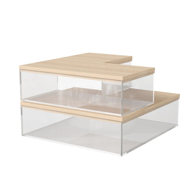 Brody Clear Plastic Storage Organizer Bins with Lids for Home Office, Kitchen, or Bathroom - View 1