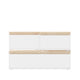 Clear/Light Natural |#| Premium Clear Plastic Storage Bins with Lt Natural Paulownia Wood Lids-3PK S/M/L