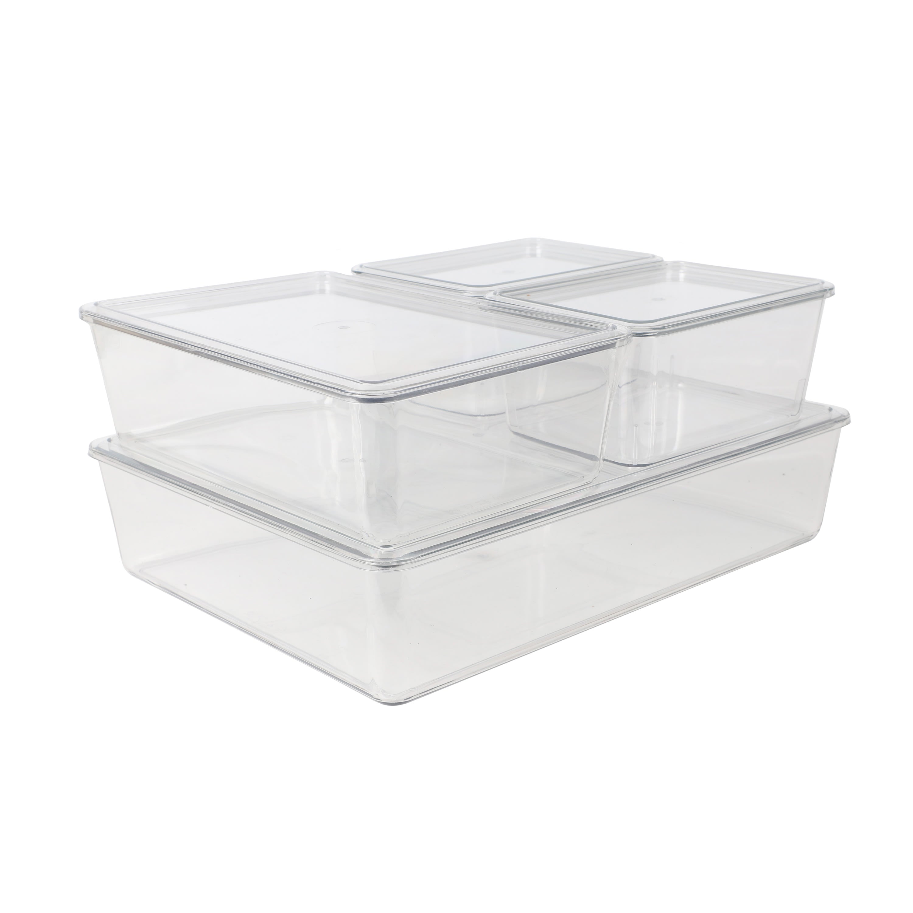 Clear plastic storage bins cheap