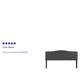 Dark Gray,King |#| Arched Button Tufted Upholstered King Size Headboard in Dark Gray Fabric