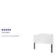White,Full |#| Arched Button Tufted Upholstered Full Size Headboard in White Fabric