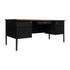 Cambridge Commercial Grade Double Pedestal Desk with Locking Drawers and Metal Frame