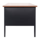 Walnut |#| Commercial Right Side Single Pedestal Desk-3 Locking Drawers in Walnut-30x48