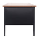 Walnut |#| Commercial Right Side Single Pedestal Desk-3 Locking Drawers in Walnut-30x60