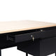 White Oak |#| Commercial Right Side Single Pedestal Desk-3 Locking Drawers in White Oak-30x60