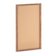 Torched Brown,24inchW x 36inchH |#| Commercial 24x36 Wall Mount Cork Board with Wooden Push Pins - Torched Brown