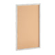 White Washed,24inchW x 36inchH |#| Commercial 24x36 Wall Mount Cork Board with Wooden Push Pins - Whitewashed