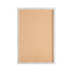 White Washed,24inchW x 36inchH |#| Commercial 24x36 Wall Mount Cork Board with Wooden Push Pins - Whitewashed