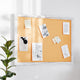 White Washed,20inchW x 30inchH |#| Commercial 20x30 Wall Mount Cork Board with Wooden Push Pins - Whitewashed