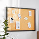 Black,24inchW x 36inchH |#| Commercial 24x36 Wall Mount Cork Board with Wooden Push Pins - Black